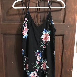Black floral dress